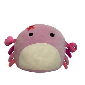 Squishmallows Cailey The Pink Crab Sea Squad Official Jazwares 13" Kellytoy